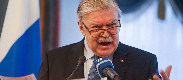 Пресс-конференция посла РФ в Латвии Евгения Лукьянова - Sputnik Latvija