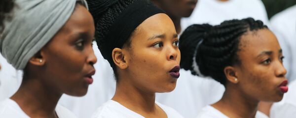 Хор студентов из ЮАР, обучающихся в Российском университете дружбы народов - Sputnik Латвия