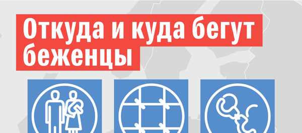 Откуда и куда бегут беженцы - Sputnik Латвия