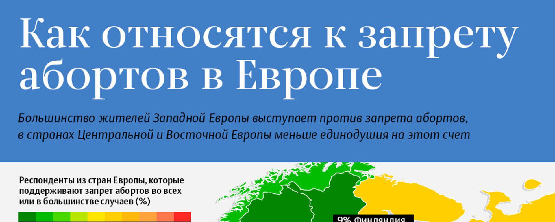 Как относятся к запрету  абортов в Европе - Sputnik Латвия, 1920, 08.02.2019
