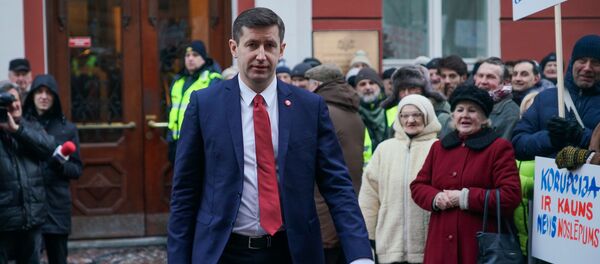 У здания Сейма прошел пикет Новой консервативной партии За правовую Латвию! - Sputnik Латвия