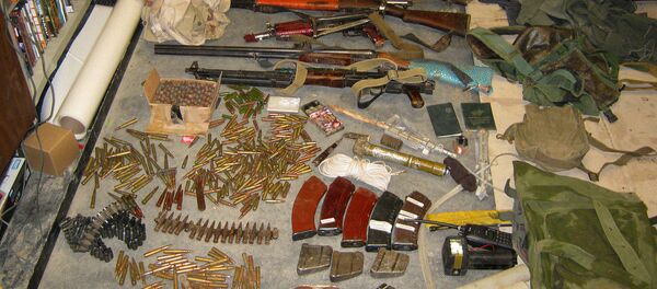 Изъятое у боевиков оружие - Sputnik Латвия