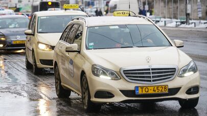 Пикет Латвийского профсоюза таксистов, 12 февраля 2019