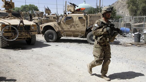 Солдат армии США в Афганистане. Архивное фото - Sputnik Латвия