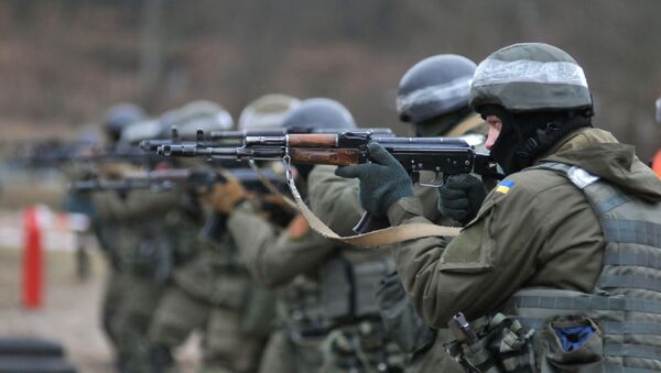 Подготовка пехоты Нацгвардии Украины по методике НАТО - Sputnik Латвия