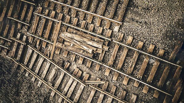 Разобранная железная дорога, архивное фото - Sputnik Латвия