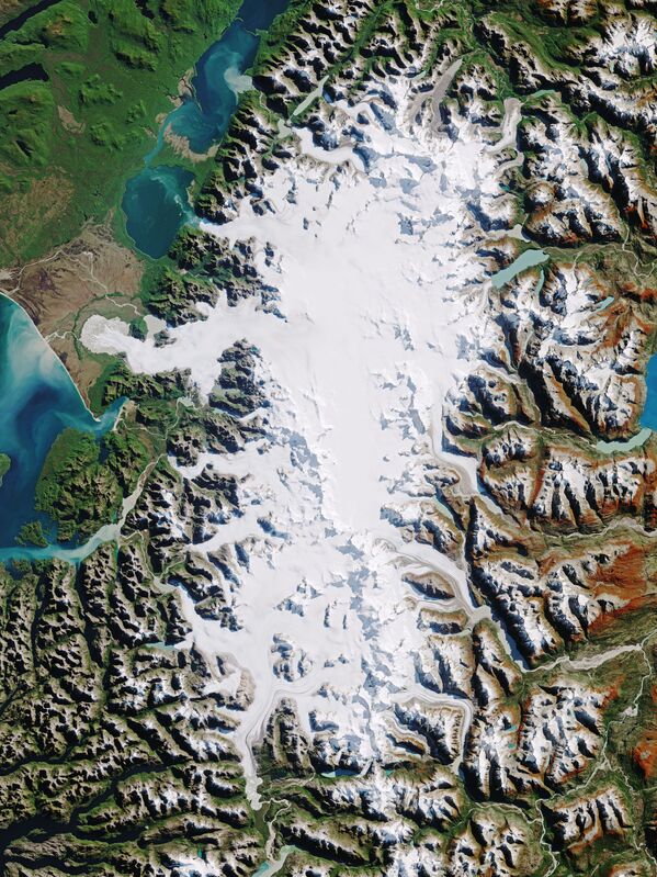 Северное Патагонское ледниковое плато из космоса - Sputnik Латвия
