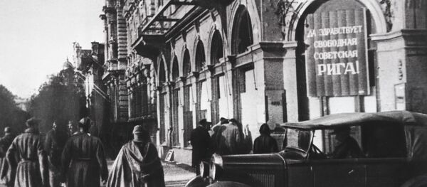 Советские солдаты в Риге, октябрь 1944 года Советские солдаты в Риге, октябрь 1944 года - Sputnik Latvija