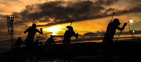 Биатлон. Чемпионат мира. Одиночная смешанная эстафета - Sputnik Латвия