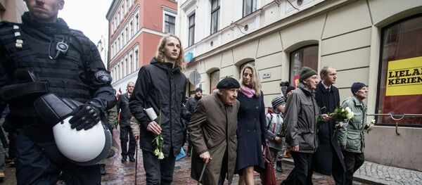 Шествие легионеров в Риге 16 марта 2019 - Sputnik Латвия