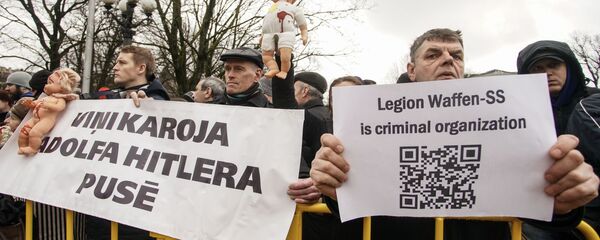 Шествие легионеров в Риге 16 марта 2019 - Sputnik Latvija