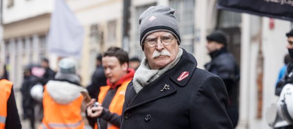 Шествие легионеров в Риге 16 марта 2019 Шествие легионеров в Риге 16 марта 2019 - Sputnik Латвия