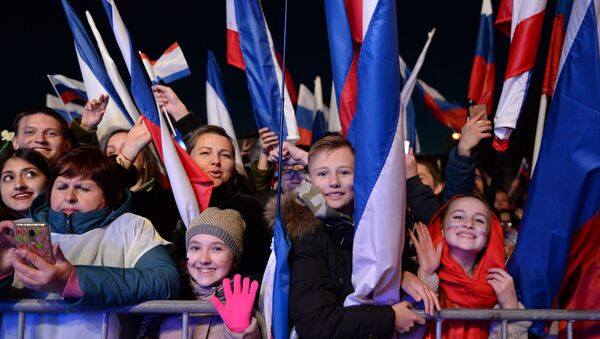 Концерт в честь 5-летия воссоединения Крыма с Россией - Sputnik Латвия
