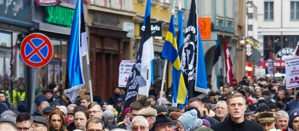Шествие легионеров в Риге 16 марта 2019 Шествие легионеров в Риге 16 марта 2019 - Sputnik Latvija