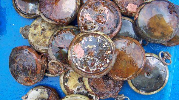 Часы, поднятые с затонувшего корабля - Sputnik Латвия