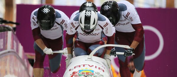 Олимпиада 2014. Бобслей. Мужчины. Четверки. Второй день Олимпиада 2014. Бобслей. Мужчины. Четверки. Второй день - Sputnik Латвия