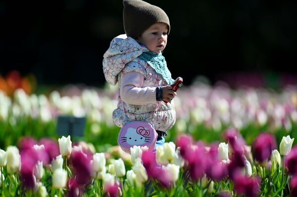 Ребенок в Никитском ботаническом саду в Крыму - Sputnik Латвия