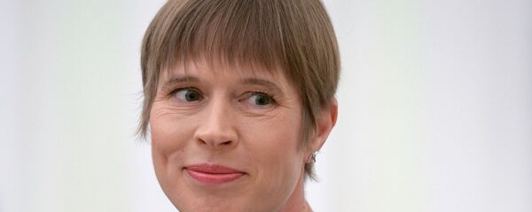 Президент Эстонии Керсти Кальюлайд во время встречи с президентом РФ Владимиром Путиным, 18 апреля 2019 - Sputnik Латвия