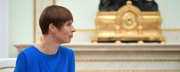 Президент РФ В. Путин встретился с президентом Эстонии К. Кальюлайд Президент РФ В. Путин встретился с президентом Эстонии К. Кальюлайд - Sputnik Latvija