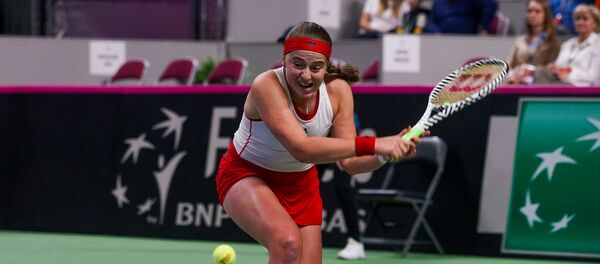 Матч Кубка Федерации между Еленой Остапенко и Моной Бартель - Sputnik Латвия