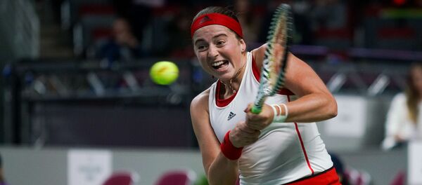 Матч Кубка Федерации между Еленой Остапенко и Моной Бартель - Sputnik Латвия