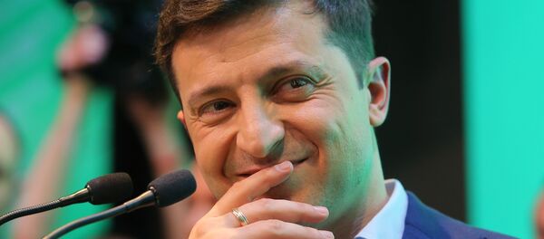 Президент Украины Владимир Зеленский Президент Украины Владимир Зеленский - Sputnik Latvija