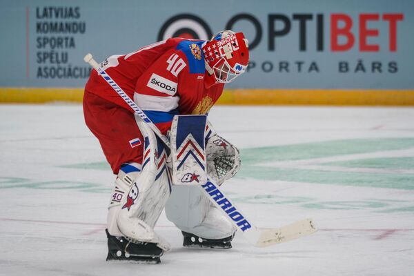 Сборная Латвии по хоккею обыграла Россию в контрольном матче - Sputnik Латвия