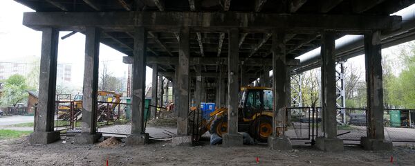 Ремонтные работы на Брасовском мосту в Риге - Sputnik Латвия