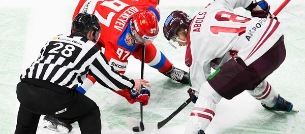 Контрольный матч по хоккею Латвия - Россия - Sputnik Латвия