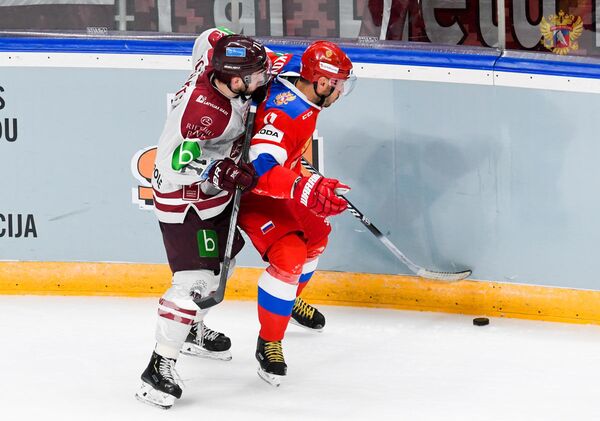 Контрольный матч по хоккею Латвия - Россия - Sputnik Латвия