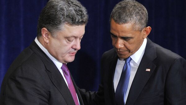 Б.Обама встретился с П.Порошенко - Sputnik Латвия