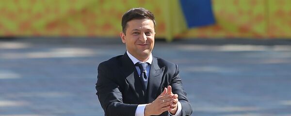 Президент Украины Владимир Зеленский Президент Украины Владимир Зеленский - Sputnik Latvija