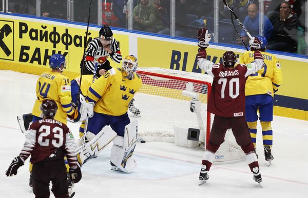 Матч Швеция-Латвия чемпионата мира по хоккею - Sputnik Латвия
