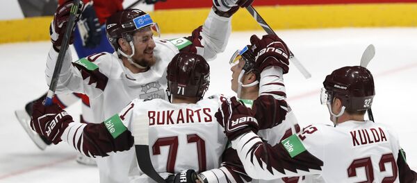 Матч Латвия-Норвегия чемпионата мира по хоккею. 21 мая 2019 г. - Sputnik Латвия