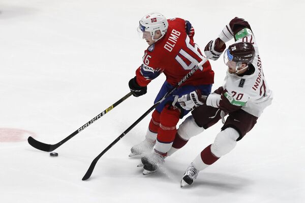 Матч Норвегия-Латвия чемпионата мира по хоккею - Sputnik Латвия