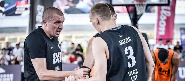 Riga Ghetto Basket на этапе мирового тура по баскетболу 3x3 в китайском Чэнду Riga Ghetto Basket на этапе мирового тура по баскетболу 3x3 в китайском Чэнду - Sputnik Латвия