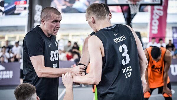 Riga Ghetto Basket на этапе мирового тура по баскетболу 3x3 в китайском Чэнду - Sputnik Латвия