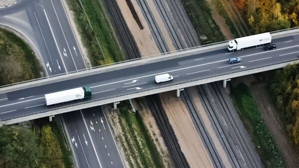 Дорога Via Baltica, архивное фото  - Sputnik Латвия