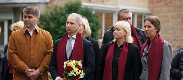 Министр юстиции Янис Борданс и глава юридической комиссии Сейма Юта Стрике - Sputnik Латвия