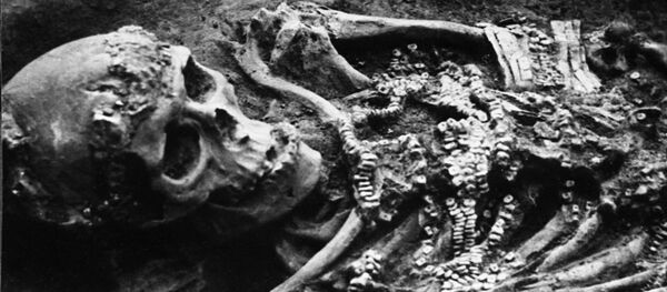 Верхнепалеолитическая стоянка древнего человека Верхнепалеолитическая стоянка древнего человека - Sputnik Latvija