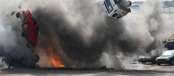 Automobiļu sprādziens. Foto no arhīva Automobiļu sprādziens. Foto no arhīva - Sputnik Latvija
