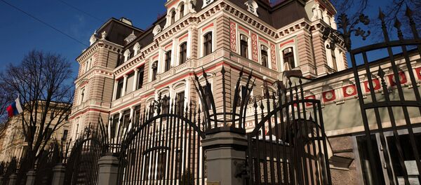 Здание Российского посольства в Латвии в Риге - Sputnik Латвия