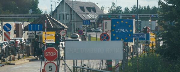 Въезд на латвийский пограничный пункт пропуска Терехово Въезд на латвийский пограничный пункт пропуска Терехово - Sputnik Latvija
