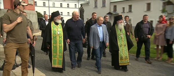 Неформальный день: что президенты РФ и Беларуси делали на острове Валаам - видео - Sputnik Латвия