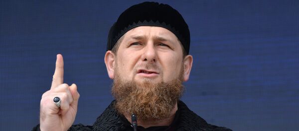 Глава Чечни Рамзан Кадыров Глава Чечни Рамзан Кадыров - Sputnik Latvija