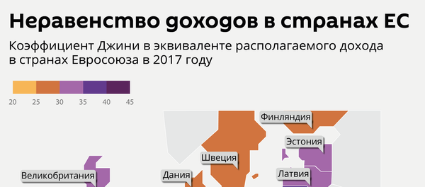 Неравенство доходов в странах ЕС - Sputnik Латвия