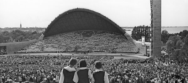 На Певческом поле в Таллине в конце 80-х годов 20-го века - Sputnik Латвия