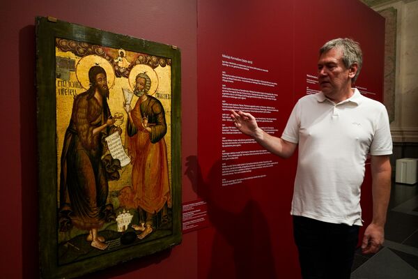 Спасенные из пепла: уникальные русские иконы в музее Рижская биржа - Sputnik Латвия