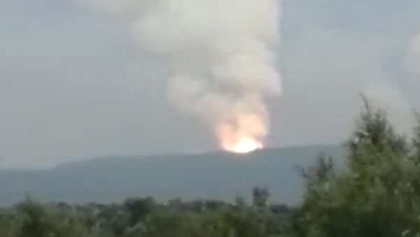 Взрыв на территории воинской части в Ачинском районе - Sputnik Latvija