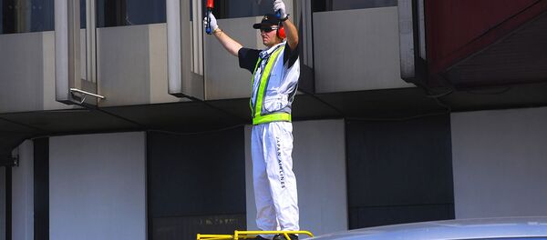 Встреча самолета в аэропорту Встреча самолета в аэропорту - Sputnik Латвия